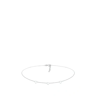 Abbildung von Elli Choker Hearts CUT OUT Halskette, Damen, Größe: 36, Silber