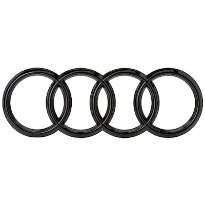 Abbildung von Audi 4M8071801 Zeichen Kühlergrill Ringe Black Edition Emblem Blackline Logo schwarz