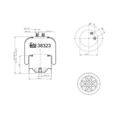 Abbildung von FEBI BILSTEIN 38323 Federbalg, Luftfederung
