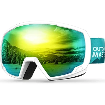 Abbildung von OutdoorMaster Kids Ski Goggles, Snowboard Goggles Jugend Schneebrillen Luxuriant Hill