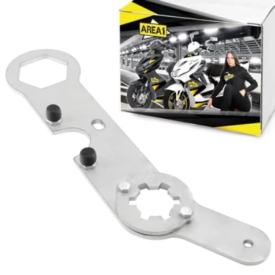 Abbildung von Variomatik Blockierwerkzeug + Kupplungs Haltewerkzeug 50ccm Minarelli 2 Takt. Kompatibel mit Yamaha Aerox Jog Neos Slider BWs Beta Italjet Malaguti F12 F15 Benelli 461 K2 MBK Nitro Mach G Ovetto