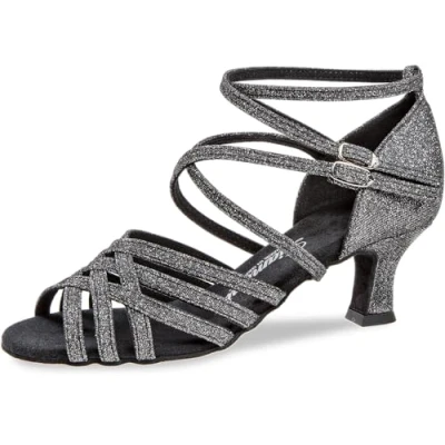 Abbildung von Diamant TANZSCHUHMANUFAKTUR Damen 108 036 519 Tanzschuh, Schwarz Silber, 38 2/3 EU Schmal