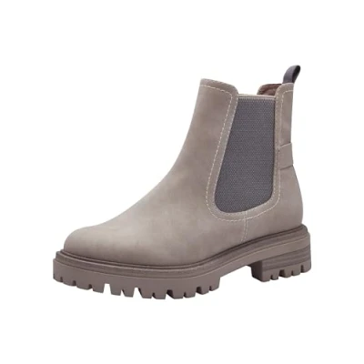Abbildung von Tamaris Plateaustiefelette, Damen, Größe: 38, Grey Schuhe