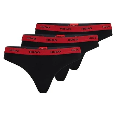 Abbildung von HUGO Triplet 3 PACK String, Damen, Größe: XXL, Black