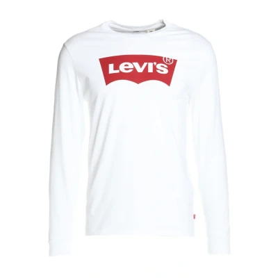 Abbildung von Levi&#039;s Graphic CREW Langarmshirt, Herren, Größe: XXS, Better white