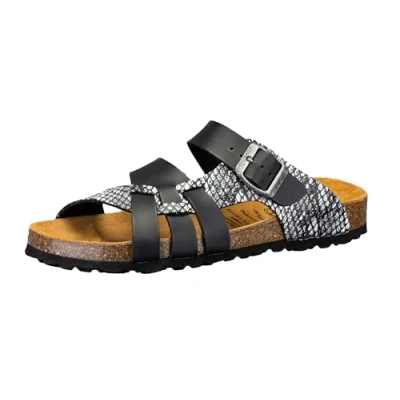 Abbildung von Lico Damen Bioline Flora Hausschuh, Schwarz, 40 EU