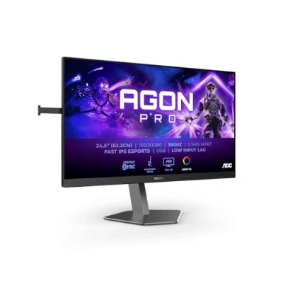 Abbildung von AOC Agon PRO AG256FS 24.5 Zoll FHD Gaming Monitor, 390 Hz, 0,5 ms, FreeSync Premium, G Sync comp., HDR400 (2X HDMI, DisplayPort, USB Hub) schwarz/grau