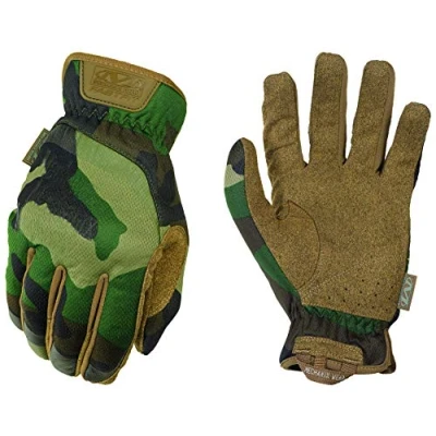 Abbildung von Mechanix Wear FastFit® Woodland Camo Taktische Arbeit Handschuhe FFTAB 77 008 (Small, Camouflage)
