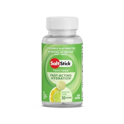 Abbildung von SaltStick Fastchews Lemon Lime Dose (60 Elektrolyt Kautabletten)