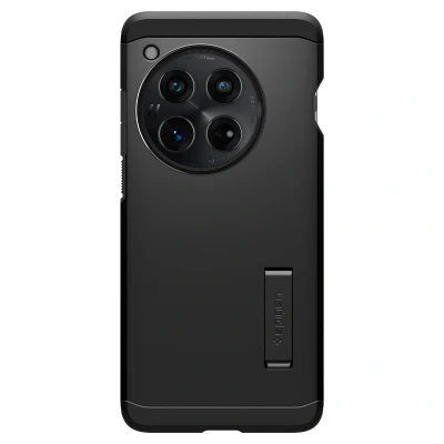 Abbildung von OnePlus 12 Hülle Kunststoff Spigen Backcover/Hard Case Handyhülle Schwarz Shockproof/Stoßfest