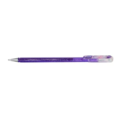 Abbildung von Pentel Hybrid Dual Metallic Gel Tintenroller Pastell K110, Hellviolett + Rot &amp; Blau, 12 Stück