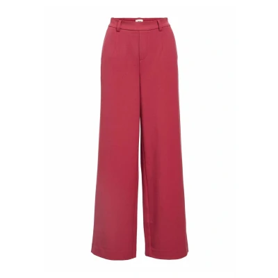 Abbildung von Object Objlisa WIDE Stoffhose, Damen, Größe: 34, Karanda red