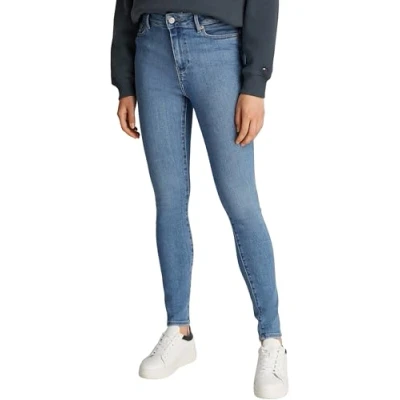 Abbildung von Tommy Hilfiger Harlem Skinny Jeans Fit, Damen, Größe: 29x30, Blue denim