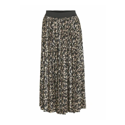Abbildung von VILA Vinitban MIDI Alinienrock, Damen, Größe: XS, Black