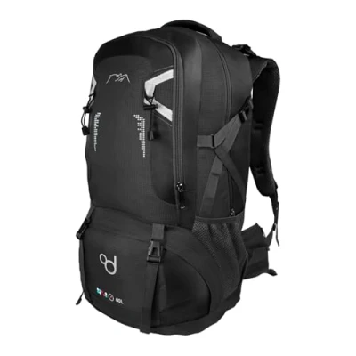 Abbildung von OcioDual Wander Rucksack 60L Schwarz Trekking Reiserucksack Outdoor Camping Wandern Wanderrucksack Sport Backpack Bag
