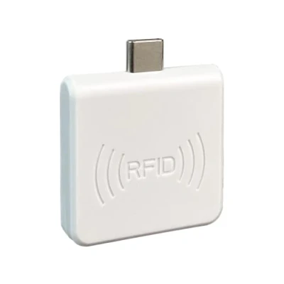 Abbildung von Mobiles RFID Lesegerät für Smartphones, Micro USB Schnittstelle, Benutzerfreundliches Tags, ‑Chips und ‑Transponder, Kompakter, Hochwertiger Scanner fürs Handy, HDWR HD RD65