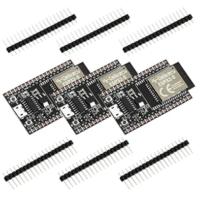 Abbildung von AZDelivery 3 x ESP32S Dev Kit C V4 NodeMCU WLAN/WiFi Development Board unverlötet kompatibel mit Arduino inklusive E Book! (Nachfolger Modul von C)