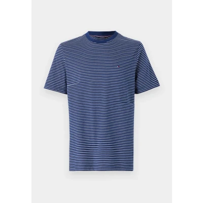 Abbildung von Tommy Hilfiger ESS Seasonal REG FIT Solid TEE Tshirt basic, Herren, Größe: Small, Preppy navy/ivory petal