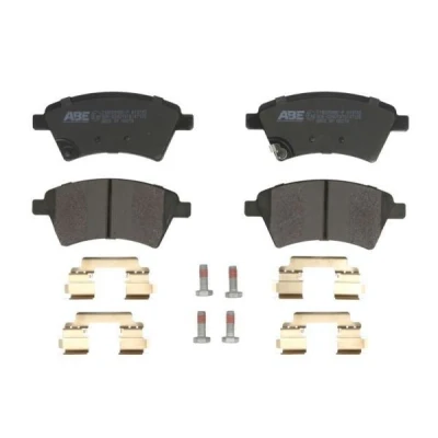 Abbildung von ABE C18020ABE P Bremsbelagsatz Vorderachse mit akustischer Verschleißwarnung SUZUKI: SX4 I Hatchback, Saloon, FIAT: Sedici, NISSAN: Juke