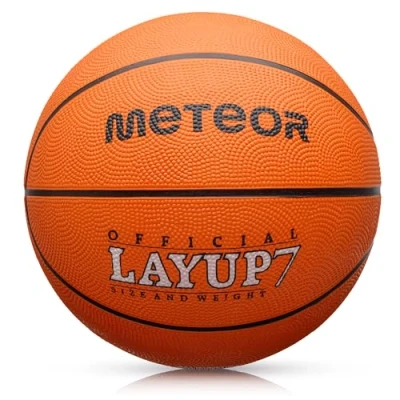 Abbildung von meteor® Layup Kinder mini Basketball Größe #5 ideal auf die Jugend Kinderhände von 4 8 Jährigen abgestimmt idealer für Ausbildung weicher mit griffiger Oberfläche (Größe 7 (Herren), Orange)