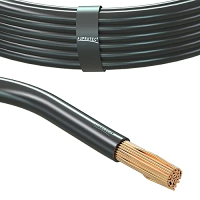 Abbildung von AUPROTEC 1m Fahrzeugleitung 25,0 mm² FLY Batteriekabel Stromkabel Massekabel, Farbe schwarz