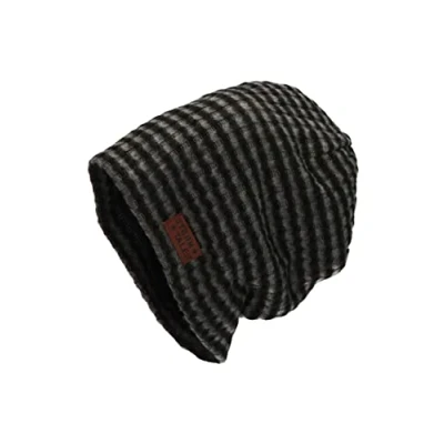 Abbildung von Sterntaler Baby Jungen Beanie Slouch Streifen Mütze Baby, Kinderbeanie gefüttert mit Baumwoll Fleece schwarz, 53