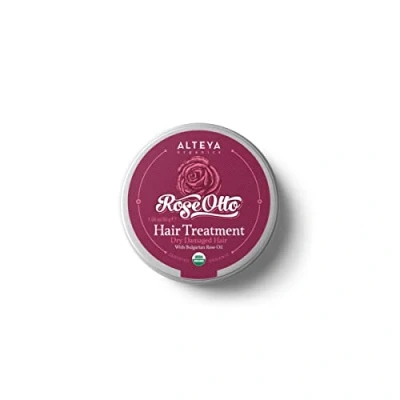 Abbildung von Alteya Bio Haarpflege Rose 30gr USDA Organic zertifiziert Rein Natürlich Aufbauend und Belebend spülung auf der Basis von Rosenöl (Damaszener Rose) in therapeutischer Qualität