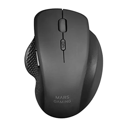 Abbildung von MARSGAMING Gaming MMWERGO Schwarz, Ergonomische Kabellose Maus für PS4/PS5/XBOX/PC/Mac