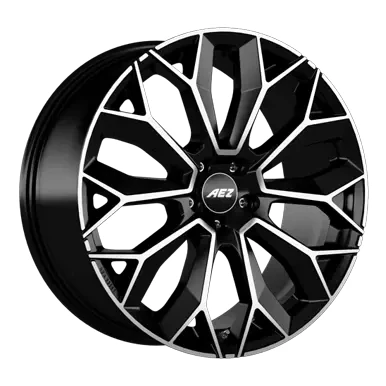 Abbildung von AEZ 5 loch 20Zoll 112mm Alufelge leipzig dark schwarz ALE0M8BP35E Felge 9Zoll 35mm 66.6mm AUDI: A4 B9 Avant, A6 C7 Avant