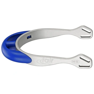Abbildung von Sprenger Sporen Fairrider Halb Rund Silber/Blau 20mm