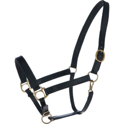 Abbildung von Kerbl Halfter Eco Leder Schwarz Warmblut