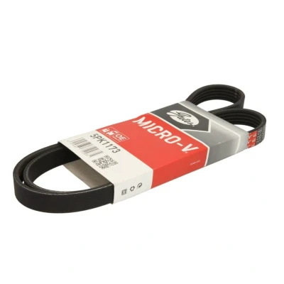 Abbildung von GATES Micro V 5PK1173 Keilrippenriemen 1173 5 Polyester, EPDM (Ethylen Propylen Dien Kautschuk) FIAT: Punto II Hatchback