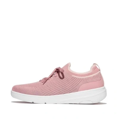 Abbildung von Fitflop Damen Super q Knit Slip on Laced Sneakers Sneaker, Soft Blush, 39 EU