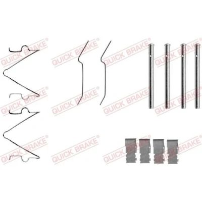 Abbildung von QUICK BRAKE 109 1173 Zubehörsatz, Scheibenbremsbelag MAZDA: 121 I Hatchback