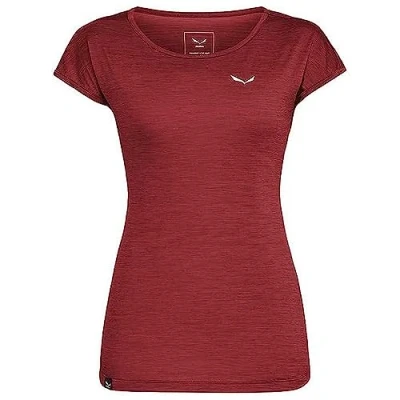 Abbildung von Salewa PUEZ DRY Tshirt basic, Damen, Größe: 44, Syrah melange