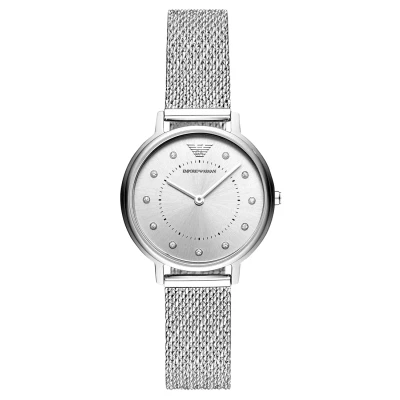 Abbildung von Emporio Armani Uhr silvercoloured, Damen, Größe: One Size, Silver coloured