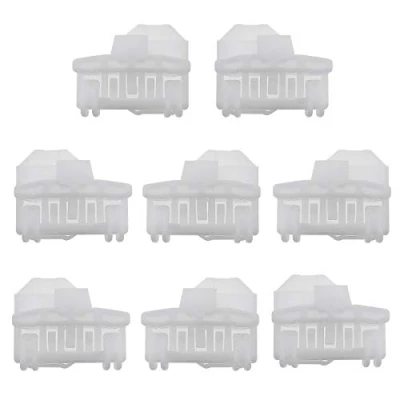Abbildung von OTOTEC 8 Stück Auto Fensterheber Reparatur Clip Schnallen Set, links und rechts, Glasheberbefestigungen 3V0837461A 8D0837399A 8D08374613B1837461