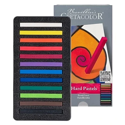 Abbildung von Cretacolor Pastellkreiden Pastelcarré, sortiert, 12er Metalletui