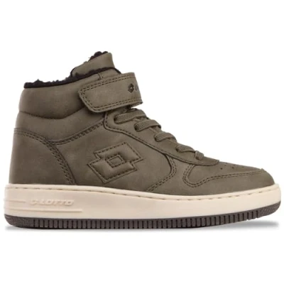 Abbildung von Lotto Unisex Kinder Paliot Fur Sneaker, Olive Black, 33 EU
