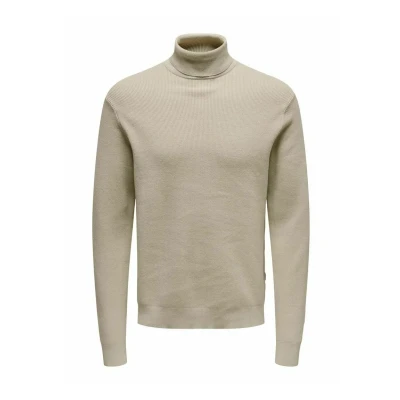 Abbildung von Only &amp; Sons Onsphil ROLL NECK Strickpullover, Herren, Größe: Medium, Silver lining