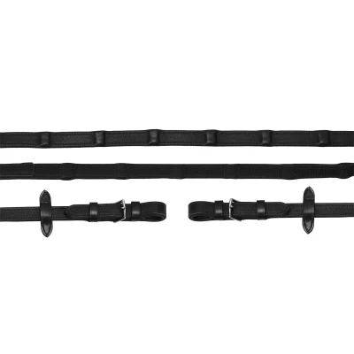 Abbildung von Schockemöhle Zügel Durasoft Grip Wide 18mm Schwarz/Silber