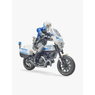 Abbildung von Bruder BWorld Scrambler Ducati Polizeimotorrad mit Fahrer