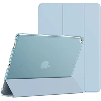 Abbildung von JETech Hülle für iPad Pro 12,9 (1. und 2. Generation, Modell 2015 2017), Schutzhülle mit Auto Schlaf/Wachen (Hellblau)