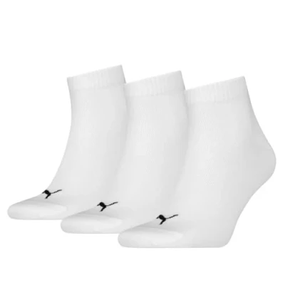 Abbildung von Puma Unisex Quarter Sock, White, 43/46 (3er Pack)