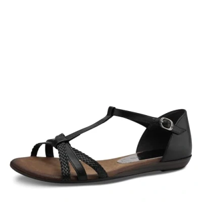 Abbildung von Tamaris Damen Klassische Ballerinas, Frauen Flats,Comfort Lining,TOUCHit Fußbett,Slip ons,klassisch elegant,Ballerinen,Black,41 EU