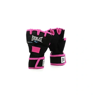 Abbildung von Everlast Unsiex Erwachsene Sport Boxen Gelhandschuh Evergel Handwraps, Schwarz/Pink, S/M