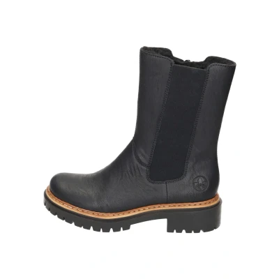 Abbildung von Rieker Plateaustiefelette, Damen, Größe: 36, Schwarz Schuhe