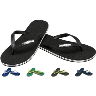 Abbildung von Cressi Herren Beach Flip Flops&#039; Zehensandale, Blau/Weiß, 43/44