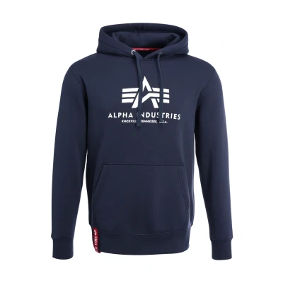 Abbildung von Alpha Industries FOIL Kapuzenpullover, Herren, Größe: Small, Navy