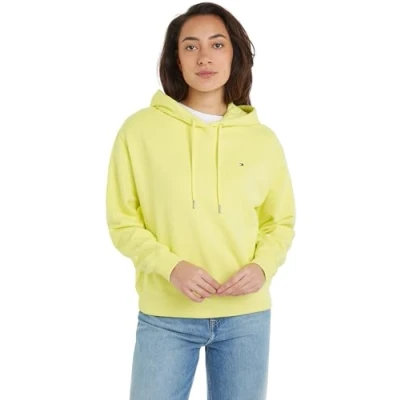 Abbildung von Tommy Hilfiger Damen Hoodie Flag On Chest mit Kapuze, gelb (Yellow Tulip), XL